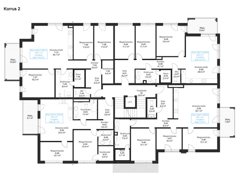 Suur-Jõe tn 42b, korrus 2
